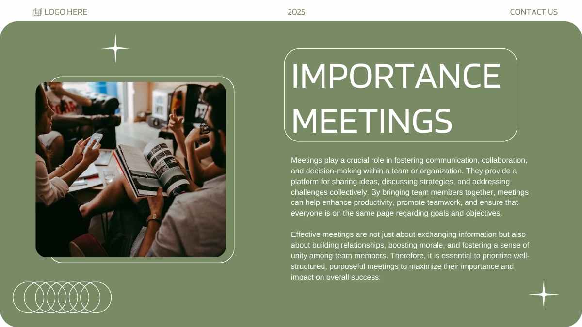 Green Elegant Effective Work Program Meeting - slide 7