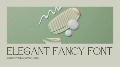 Elegant Fancy Font Pitch Deck