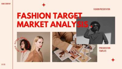 Elegant Fashion Target Market Analysis Slides