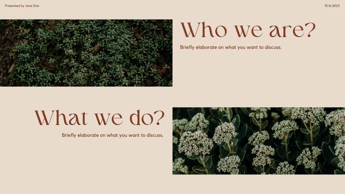 Elegant Floral Meeting Slides - slide 6