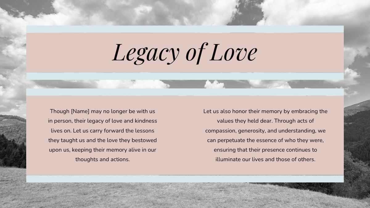 Elegant Funeral Program Invitation - slide 13