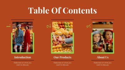 Simple Elegant Grocery Store Company Profile Slides