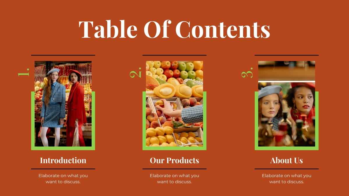 Simple Elegant Grocery Store Company Profile Slides - slide 2