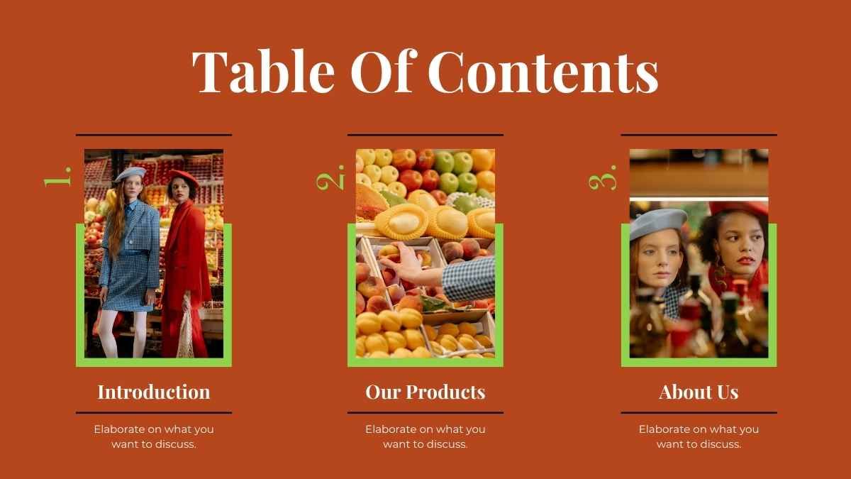 Simple Elegant Grocery Store Company Profile Slides - diapositiva 2