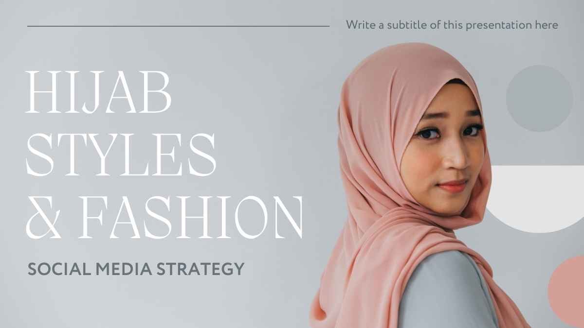 Elegant Hijab Styles and Fashion Social Media Strategy - slide 1