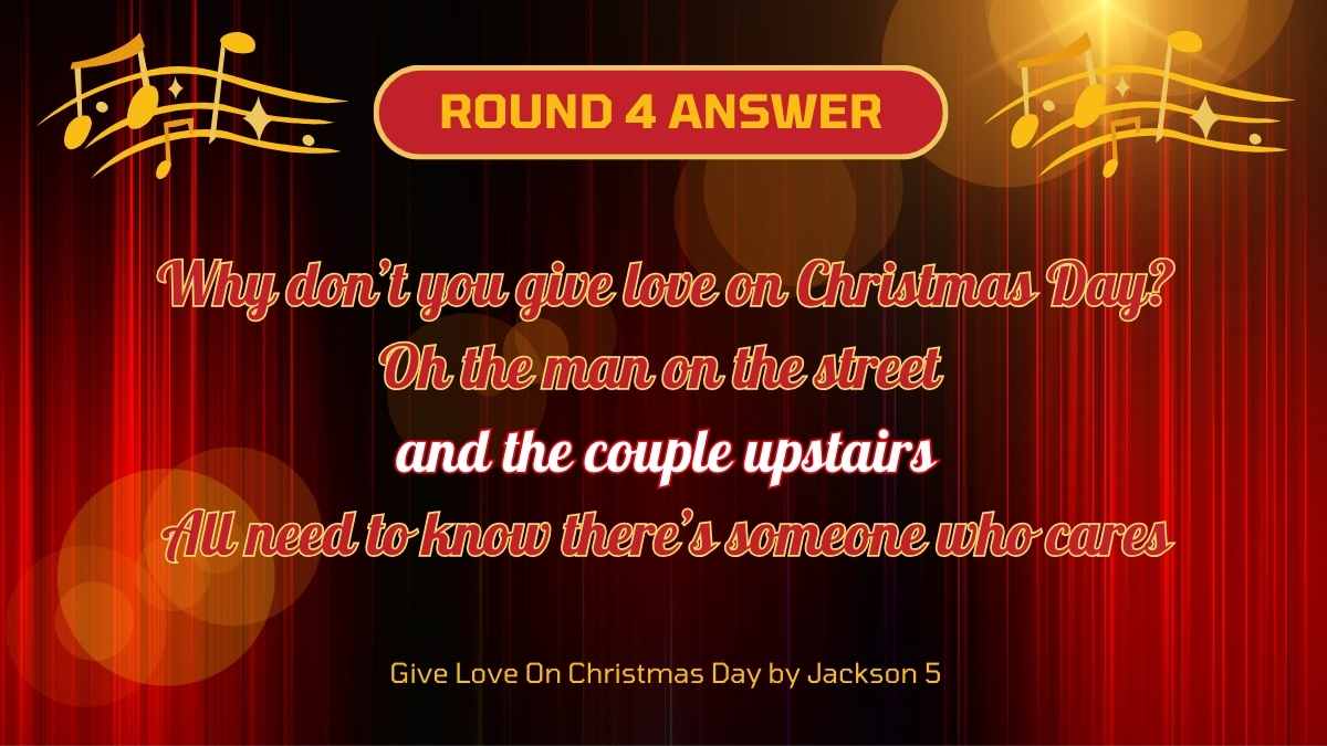 Elegant Holiday Christmas Song Lyrics for Karaoke Night - slide 13