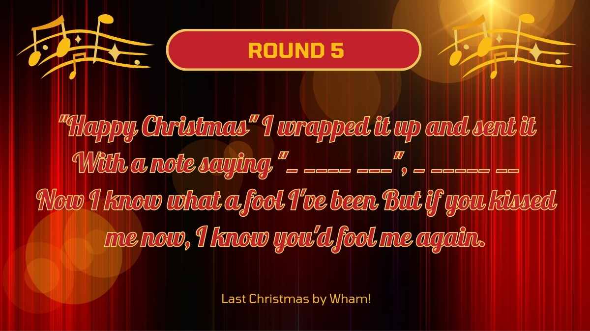 Elegant Holiday Christmas Song Lyrics for Karaoke Night - slide 14