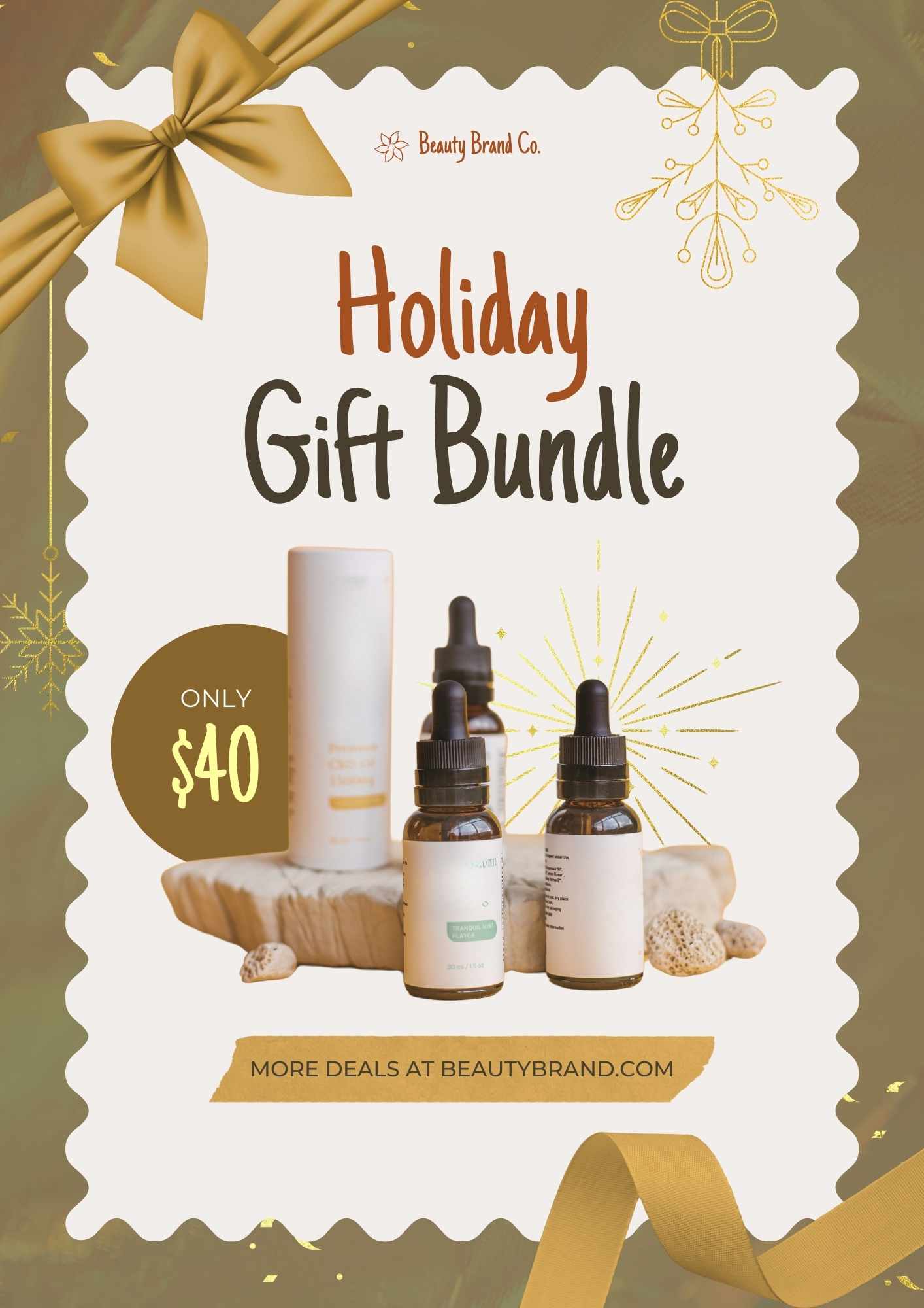 Elegant Holiday Gift Bundle Flyer - slide 1