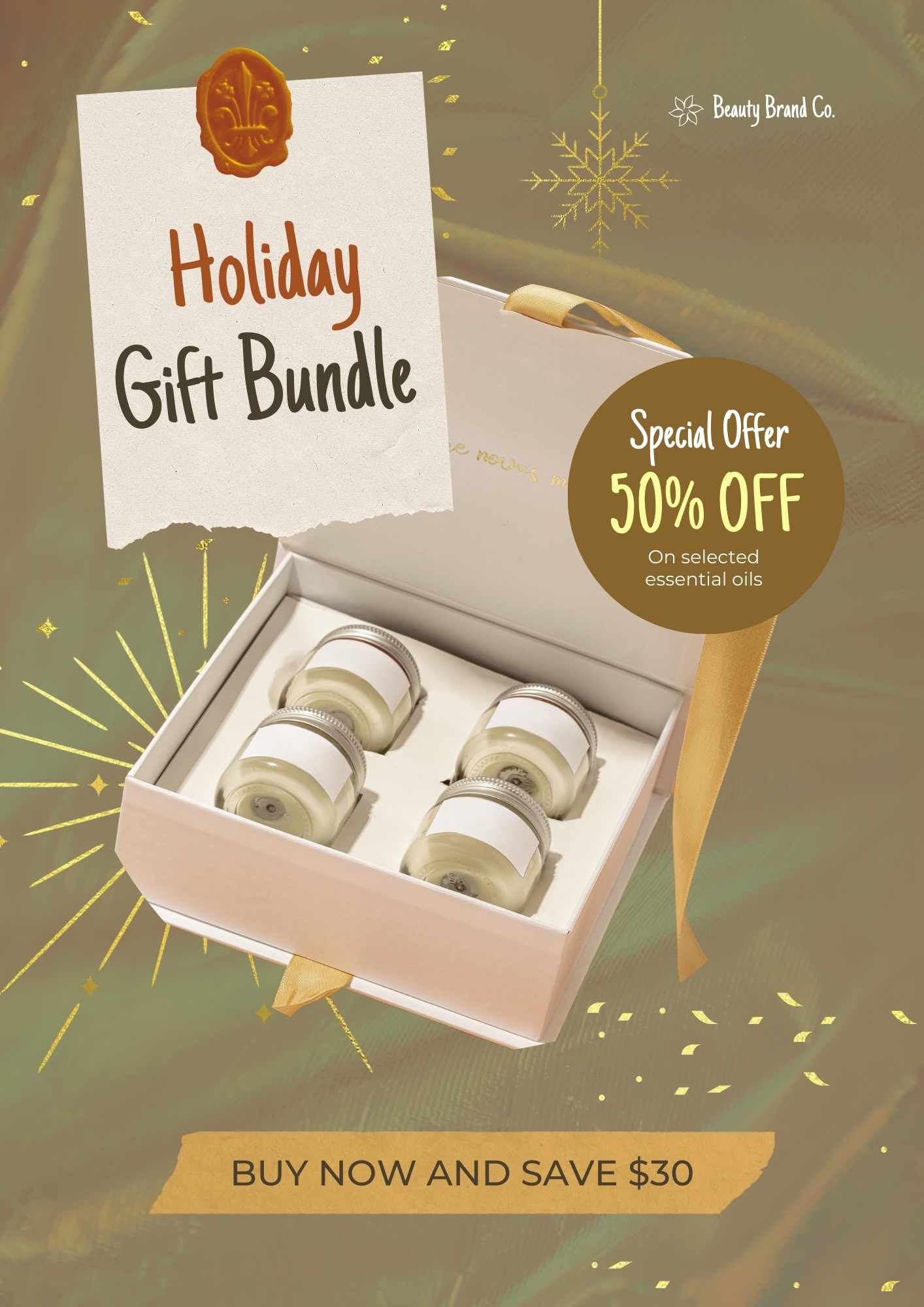 Elegant Holiday Gift Bundle Flyer - slide 2