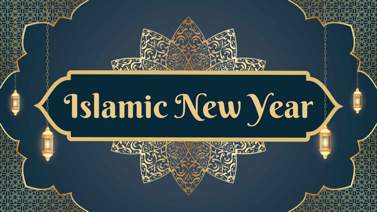 Elegant Islamic New Year Slides - slide 1