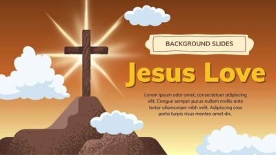 Elegant Jesus Love Background Slides 1