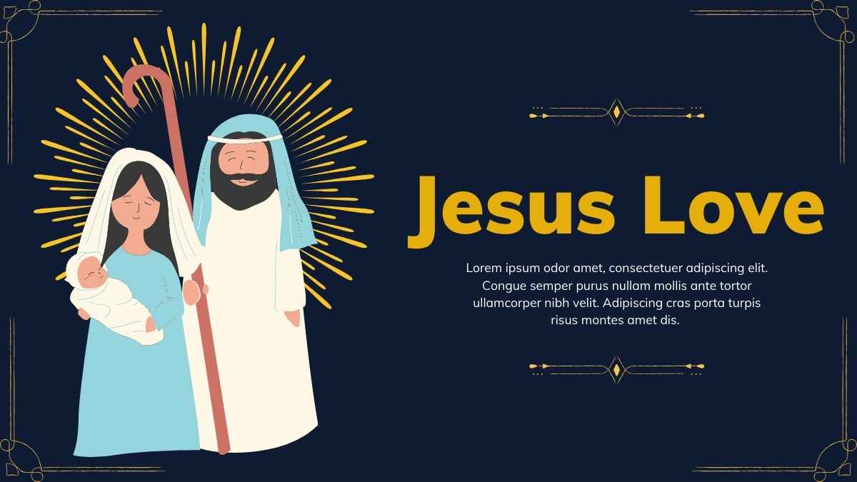 Elegant Jesus Love Background Slides - slide 11