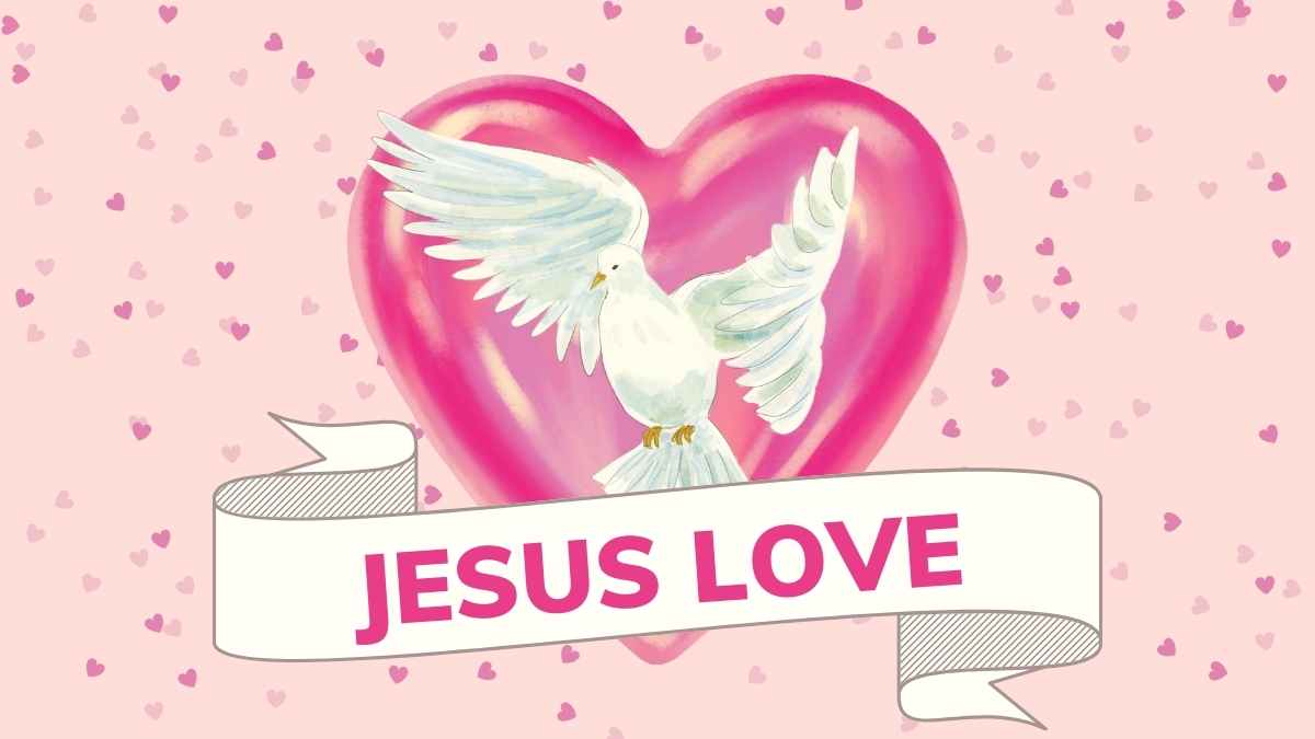 Elegant Jesus Love Background Slides - slide 12