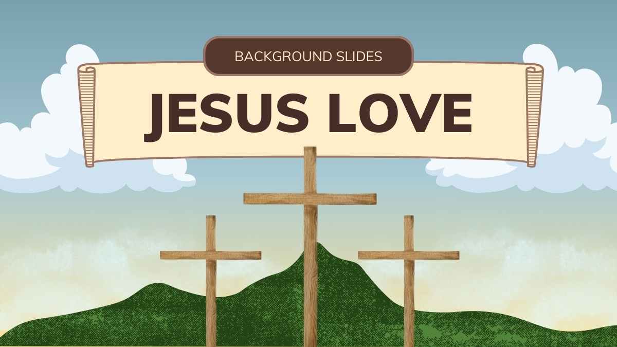 Elegant Jesus Love Background Slides - slide 2