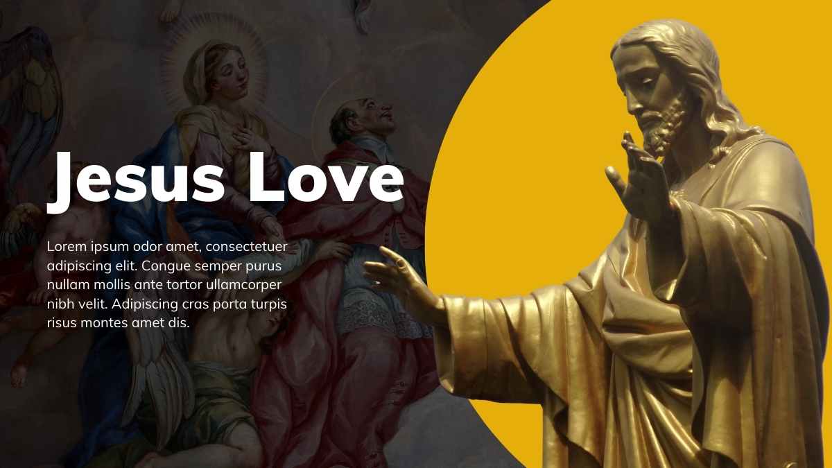 Elegant Jesus Love Background Slides - slide 3