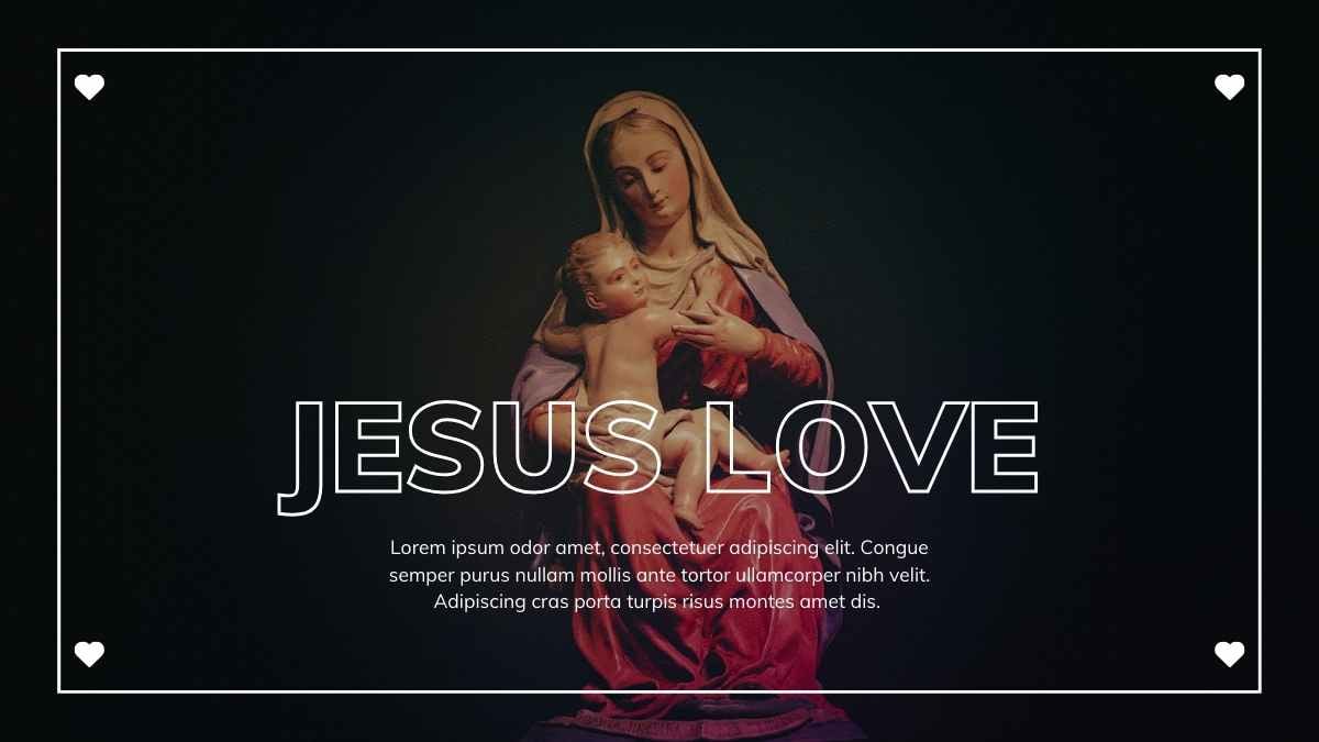 Elegant Jesus Love Background Slides - slide 4