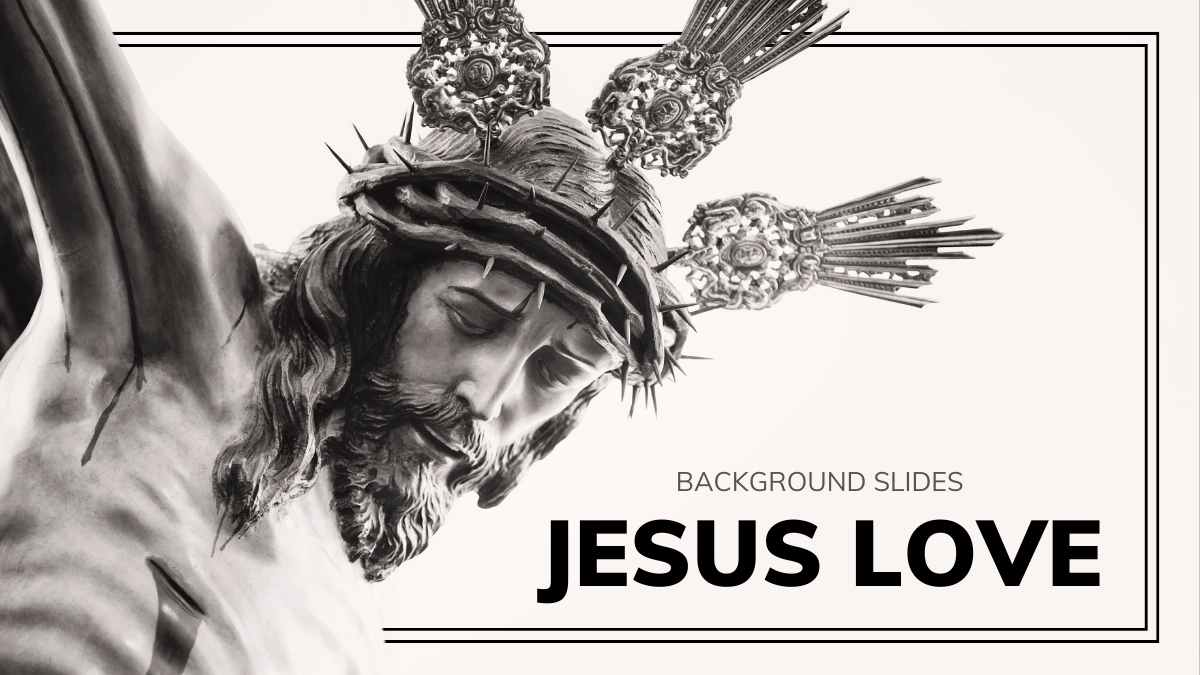 Elegant Jesus Love Background Slides - slide 5