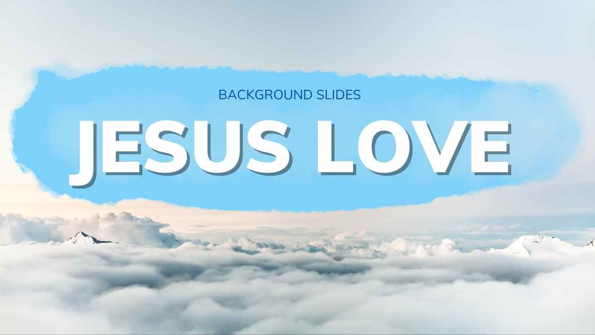 Elegant Jesus Love Background Slides - slide 7