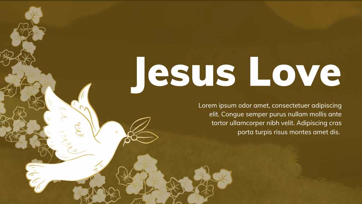 Elegant Jesus Love Background Slides - slide 8