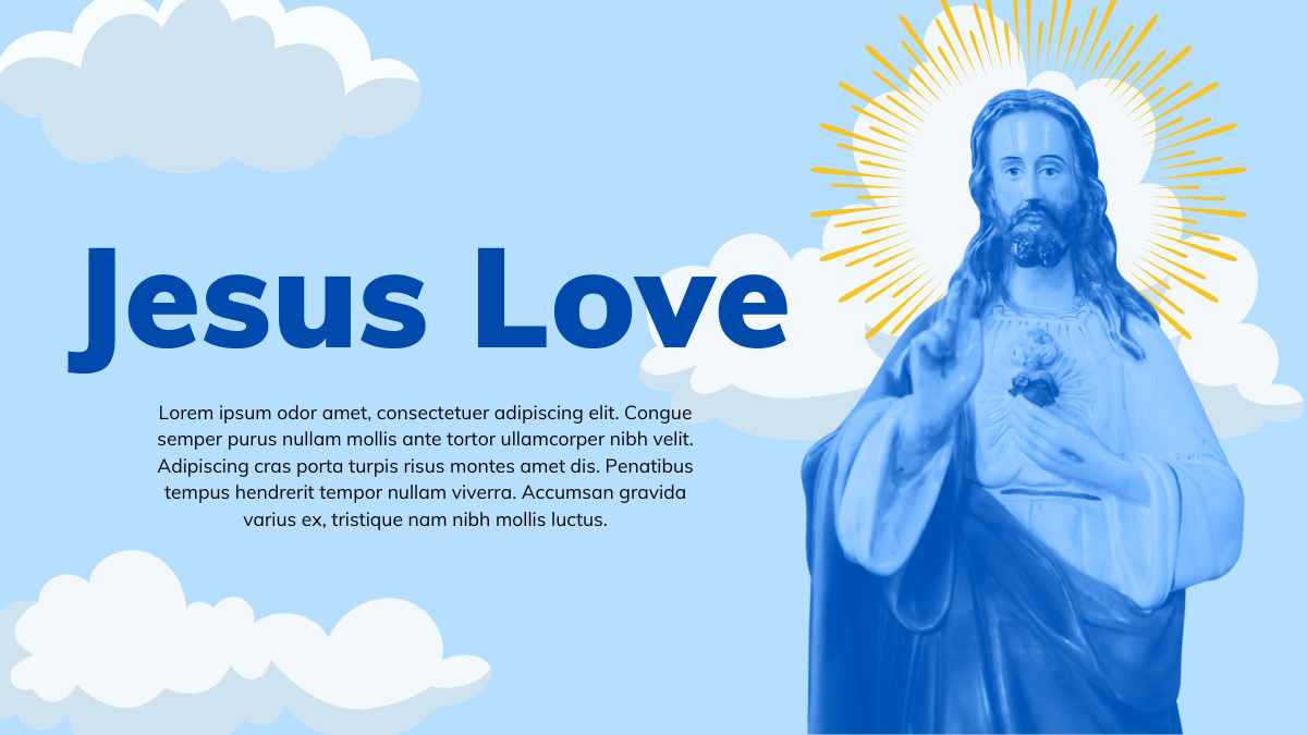 Elegant Jesus Love Background Slides - slide 9