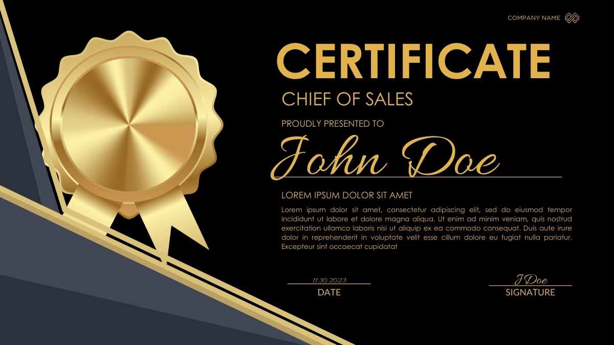 Elegant Luxury Certificates for Business Courses - slide 13