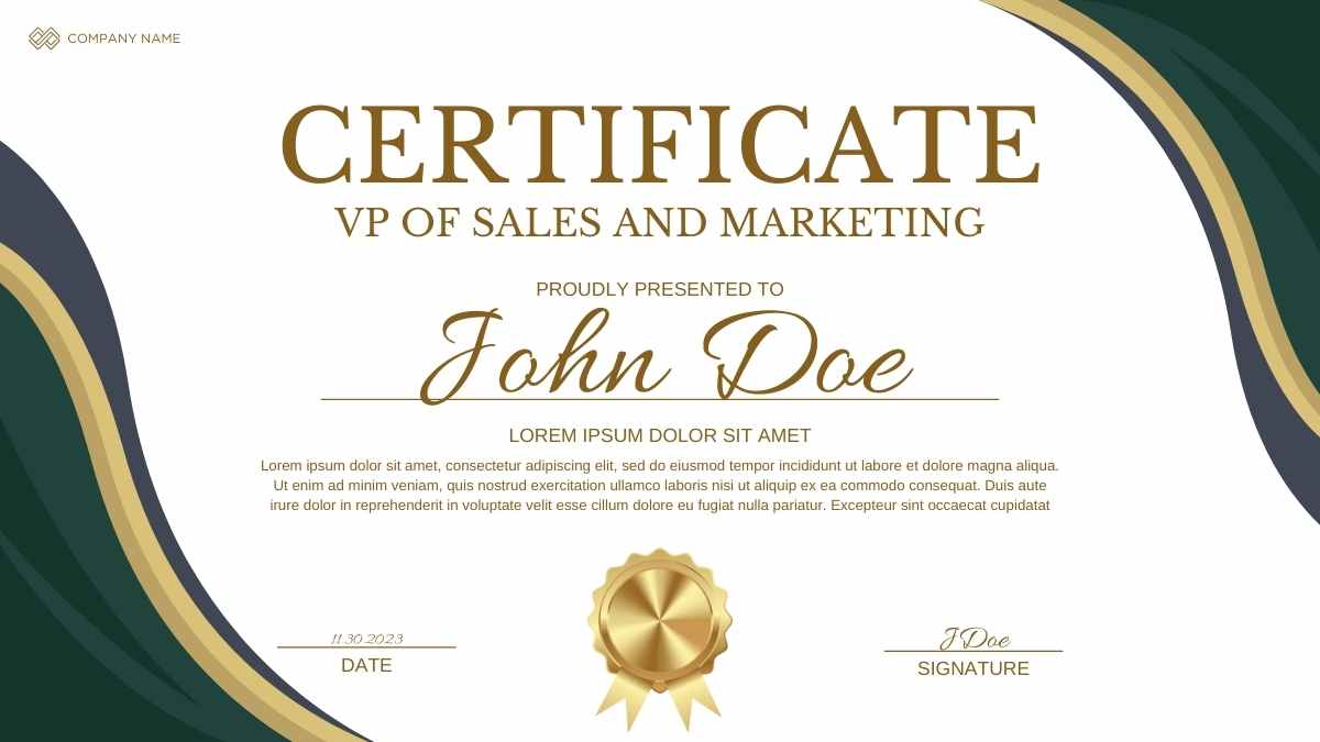 Elegant Luxury Certificates for Business Courses - slide 4