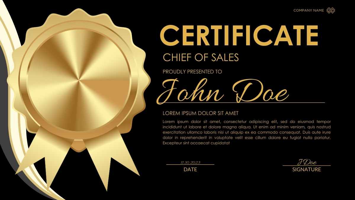 Elegant Luxury Certificates for Business Courses - slide 9