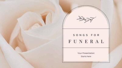 Elegant Minimal Songs For Funeral Slides