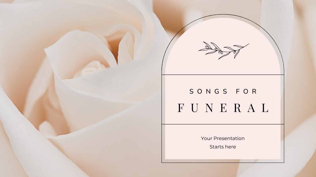 Elegant Minimal Songs For Funeral Slides - slide 1