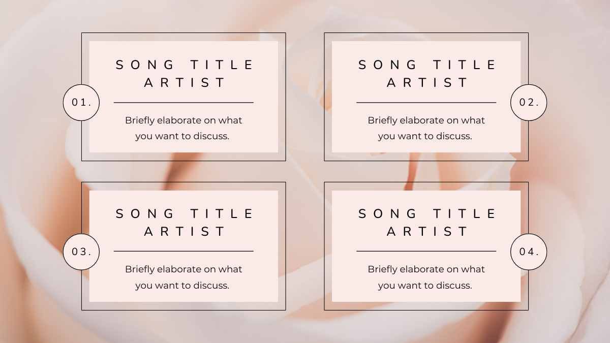 Elegant Minimal Songs For Funeral Slides - diapositiva 6