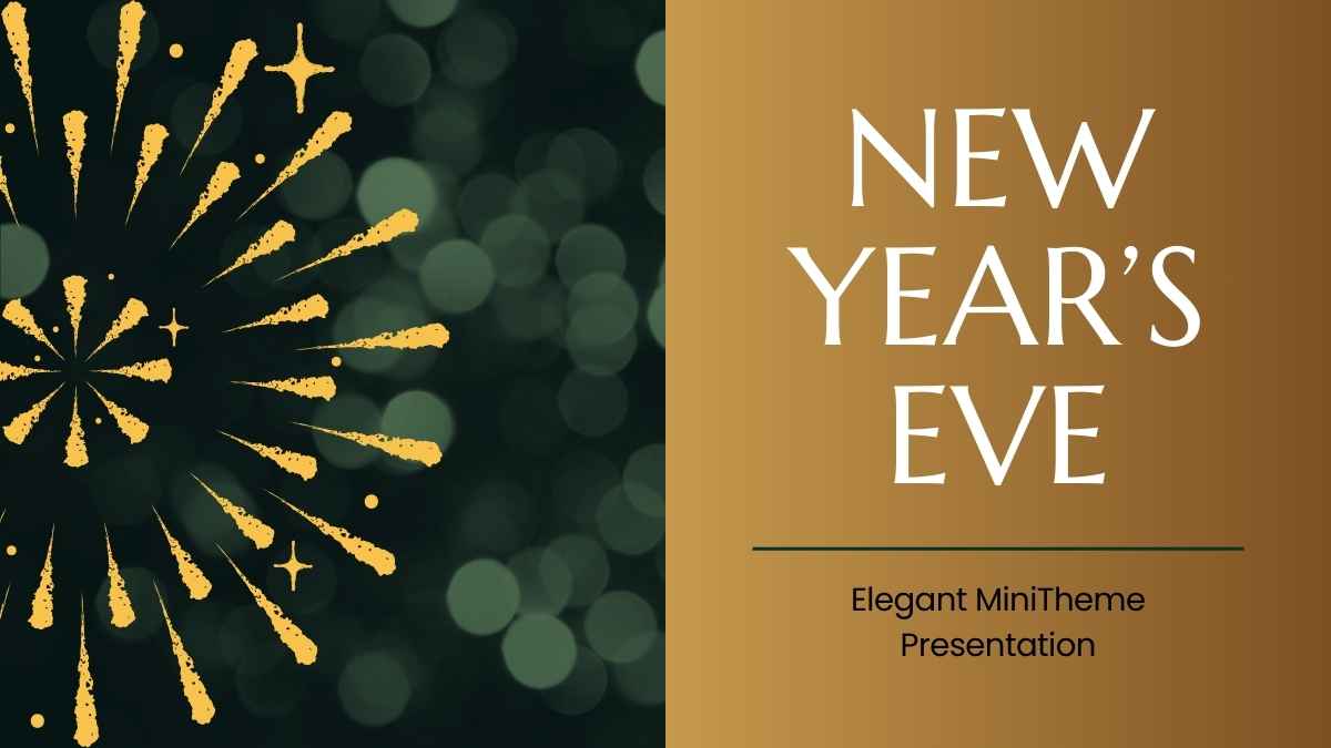 Elegant New Year’s Eve Slides - slide 1