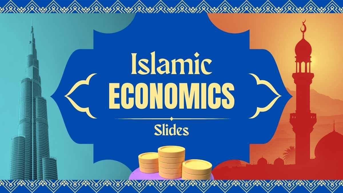 Elegant Pattern Islamic Economics Slides - diapositiva 1