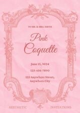 Slides Carnival Google Slides and PowerPoint Template Elegant Pink Coquette Aesthetic Invitations 2