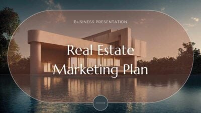 Elegant Real Estate Marketing Plan Slides