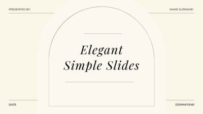 Slides Carnival Google Slides and PowerPoint Template Elegant Simple Slides 1