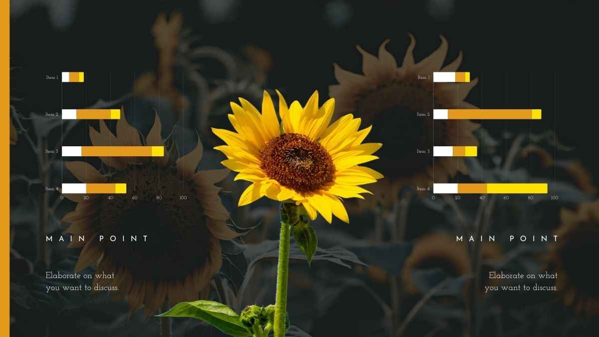 Elegant Sunflower Background Slides - slide 12