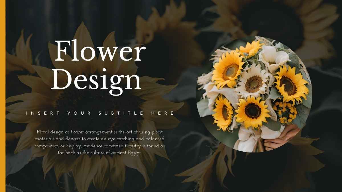 Elegant Sunflower Background Slides - slide 8