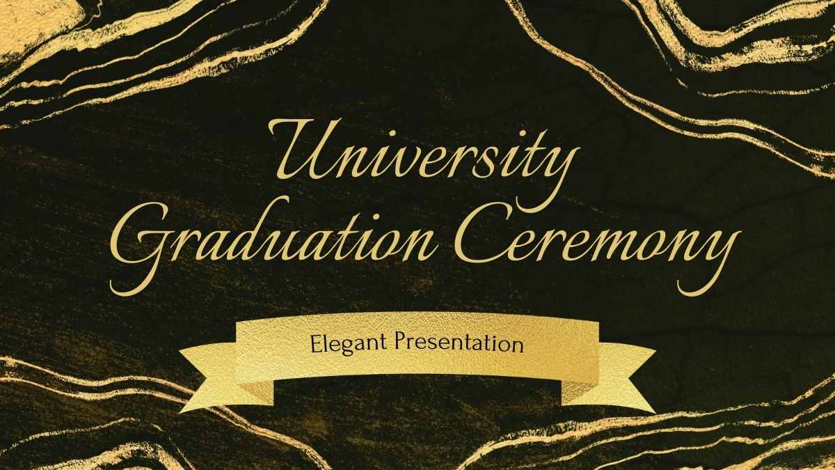 Elegant University Graduation Ceremony Slides - slide 1