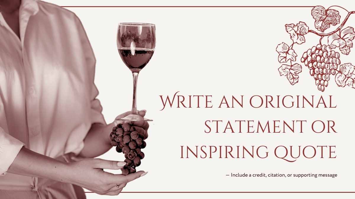 Elegant Red Vintage Wine Tasting Catalog Slides - slide 12