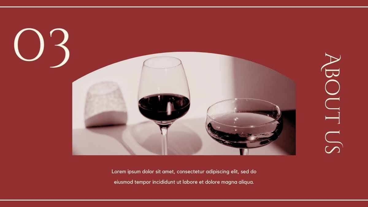 Elegant Red Vintage Wine Tasting Catalog Slides - slide 14