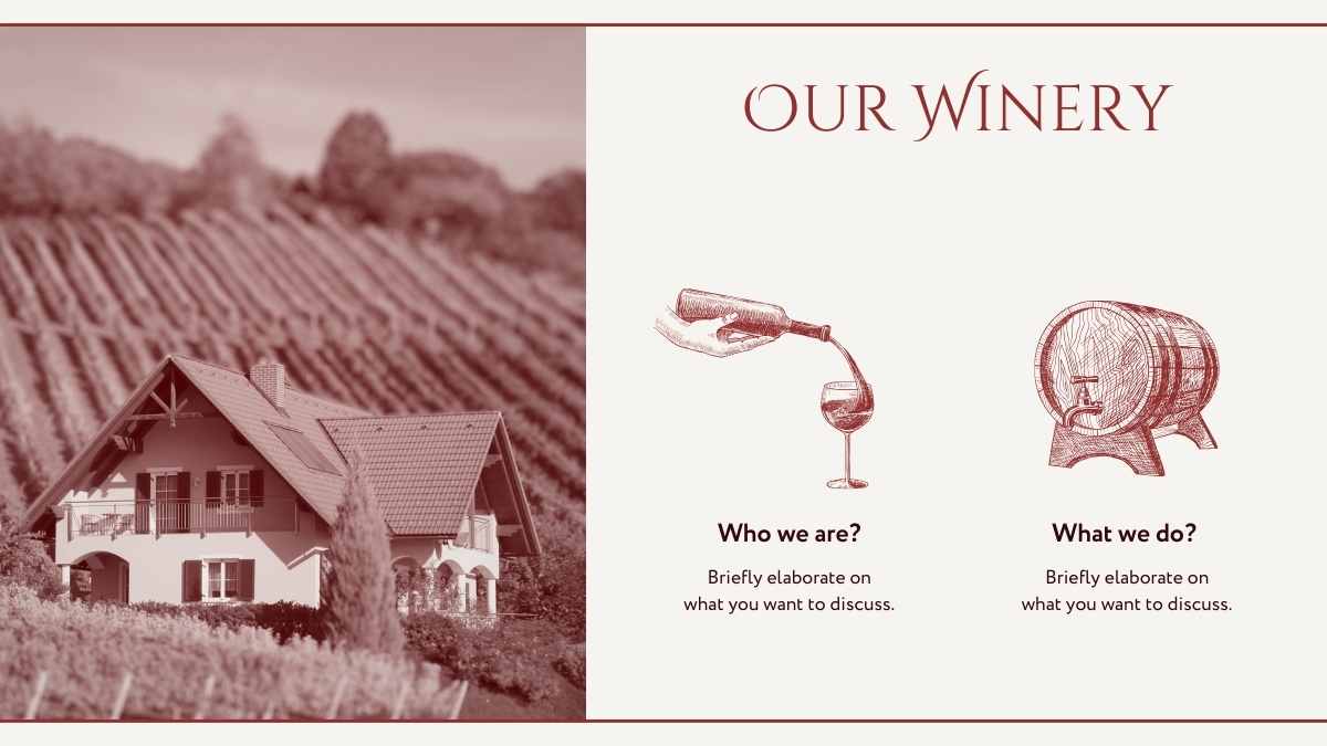 Elegant Red Vintage Wine Tasting Catalog Slides - slide 6