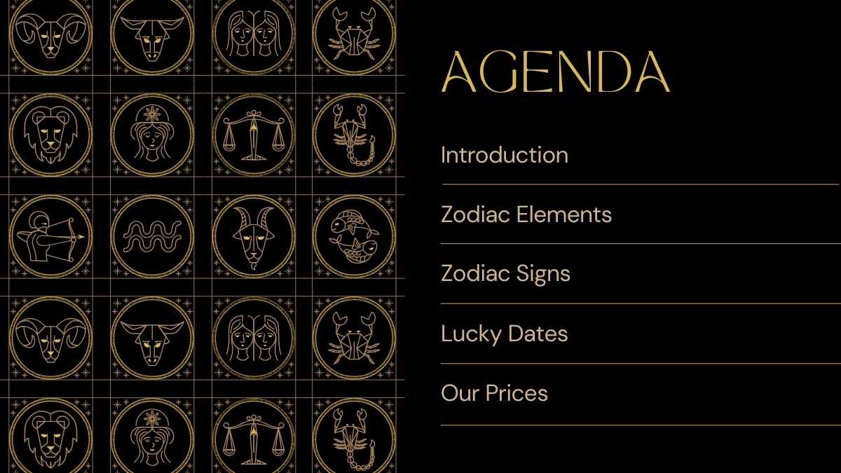 Elegant Zodiac Signs Case Study Slides - slide 3