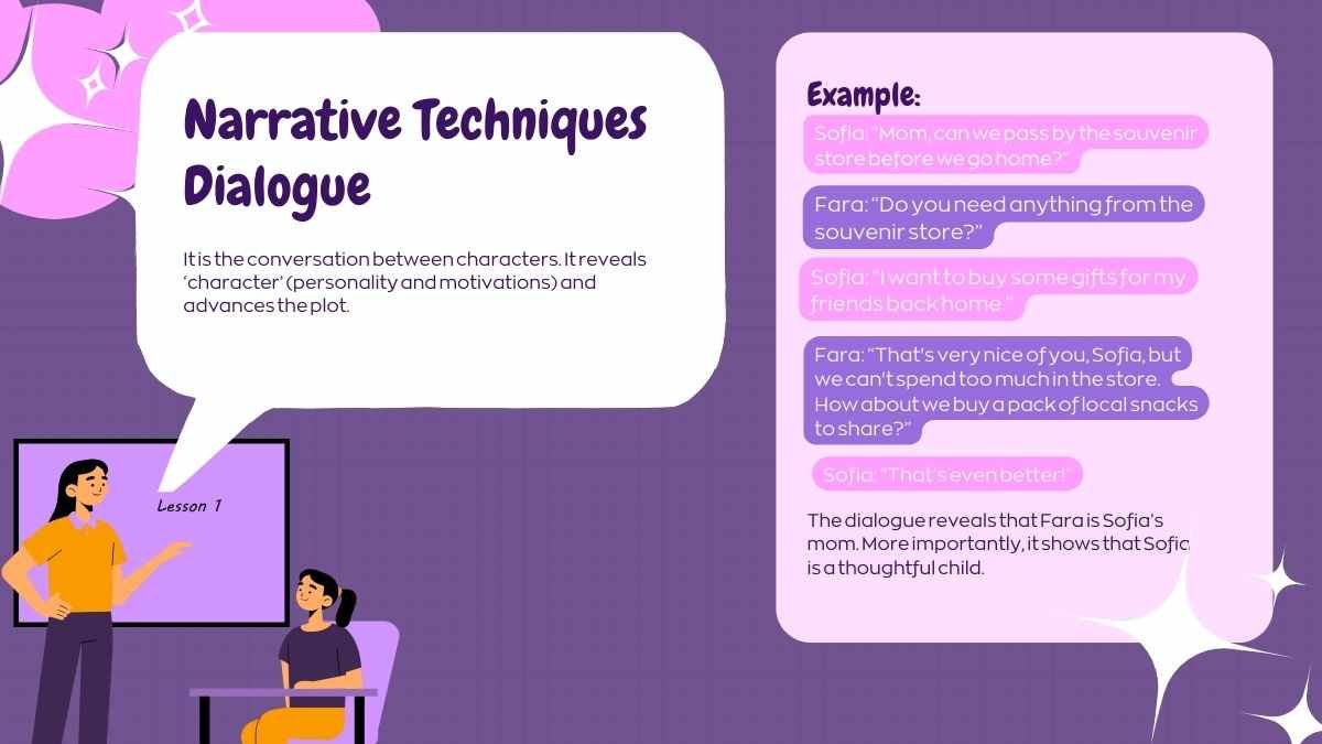 Exploring Narrative Structures and Techniques Lesson for Elementary - slide 4