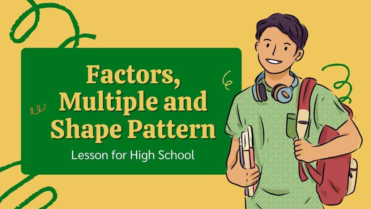 Factors, Multiple and Shape Pattern Math Lesson for High School - diapositiva 1