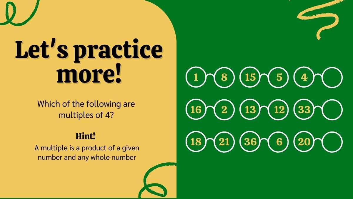 Factors, Multiple and Shape Pattern Math Lesson for High School - diapositiva 11