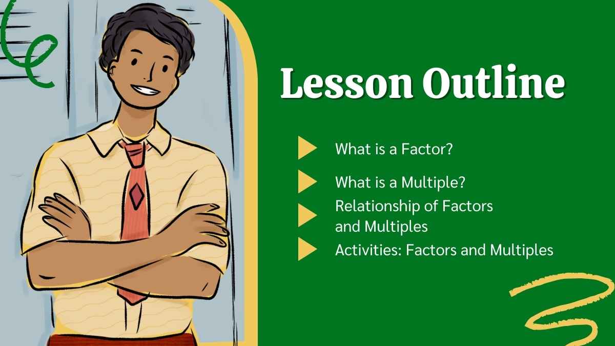 Factors, Multiple and Shape Pattern Math Lesson for High School - slide 2