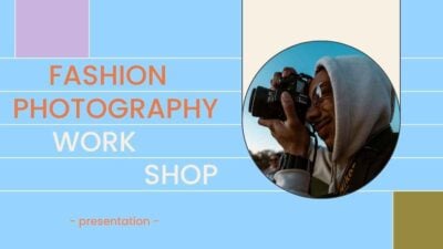 Plantillas Creativas para Taller de Fotografía de Moda