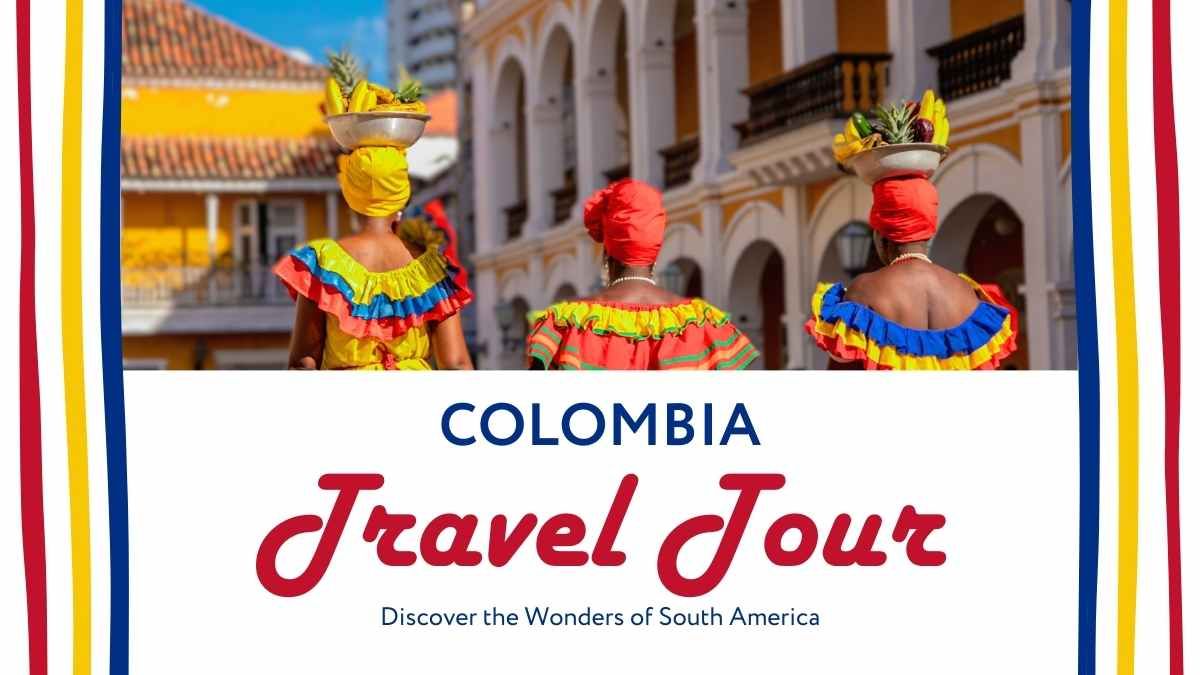 Festive Colombia Travel Tour Slides - diapositiva 1