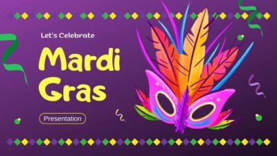 Slides Festivos: Vamos Celebrar o Mardi Gras