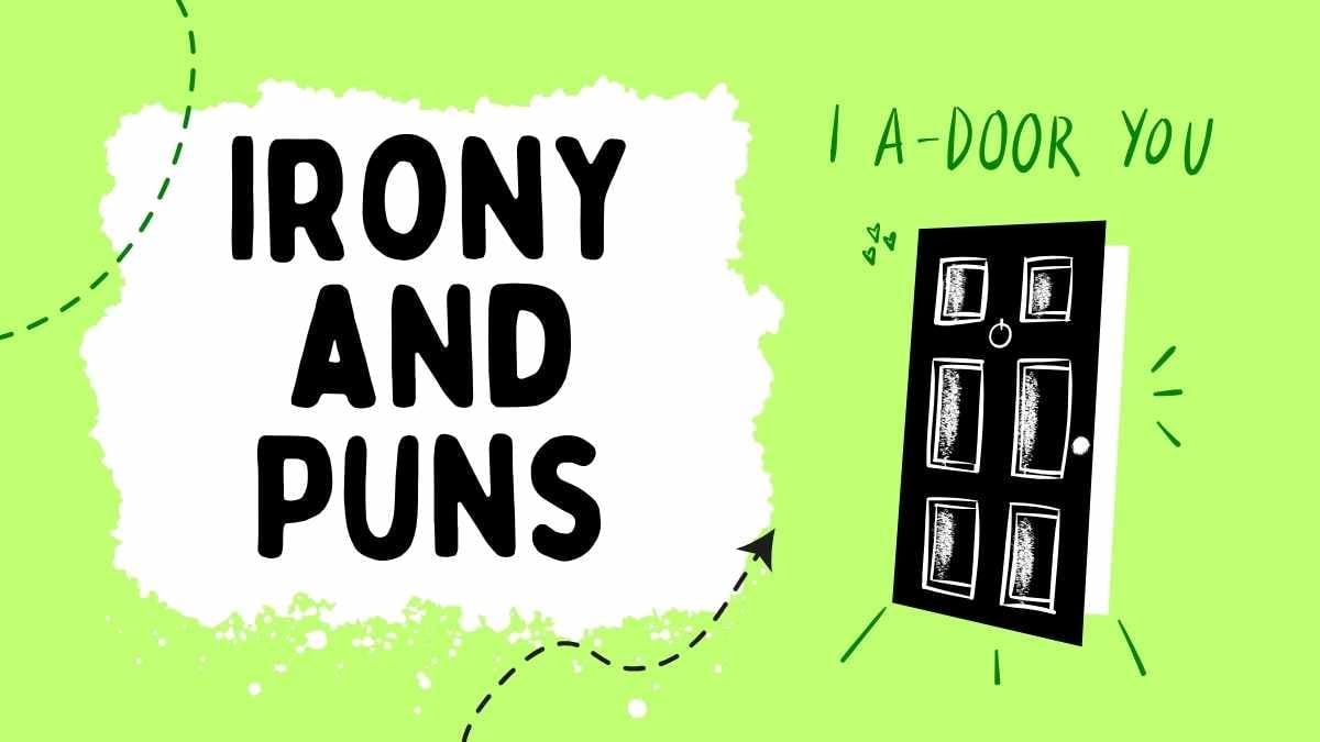 Figures of Speech Lesson: Irony and Puns for Middle School - slide 1